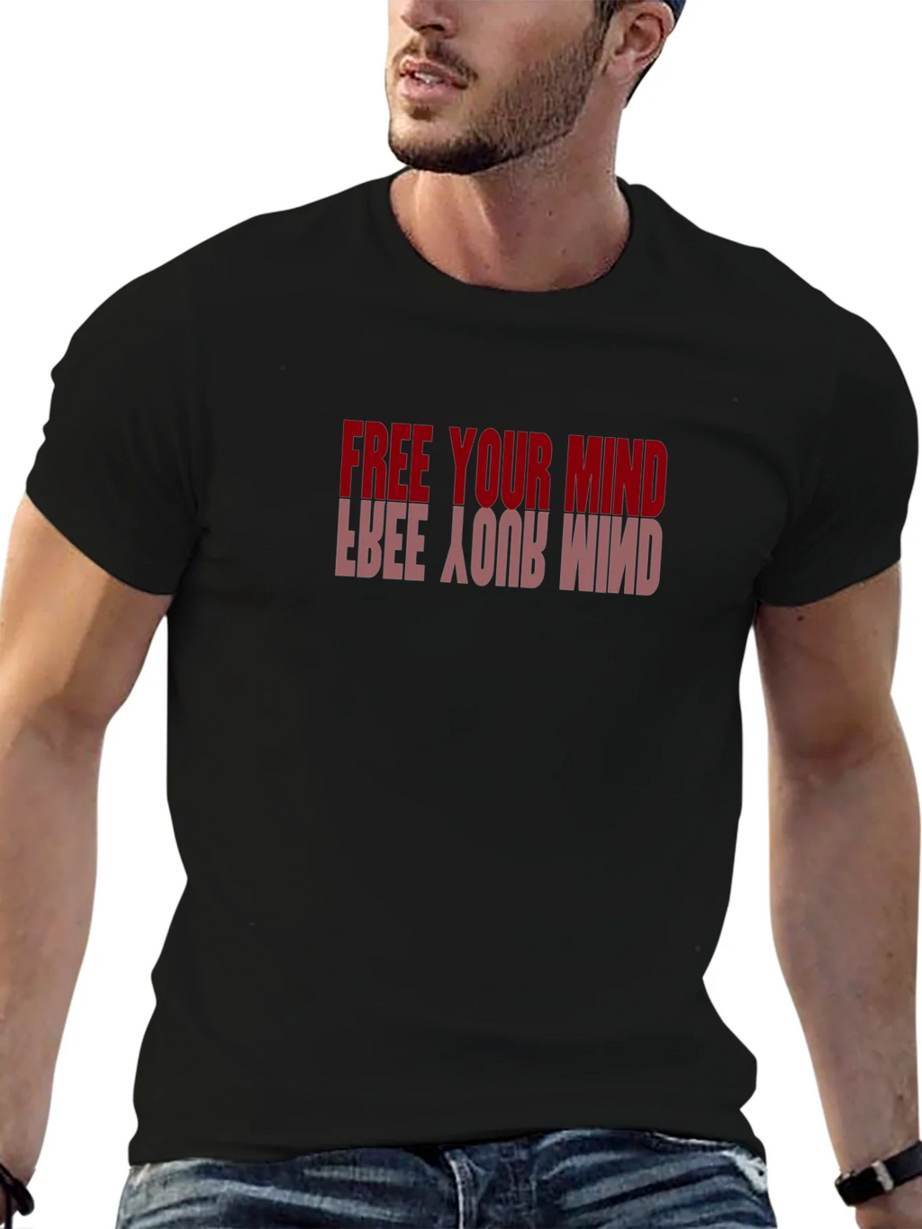 Free Your Mind Graphic Tee - Stylish Black T-Shirt product image 6