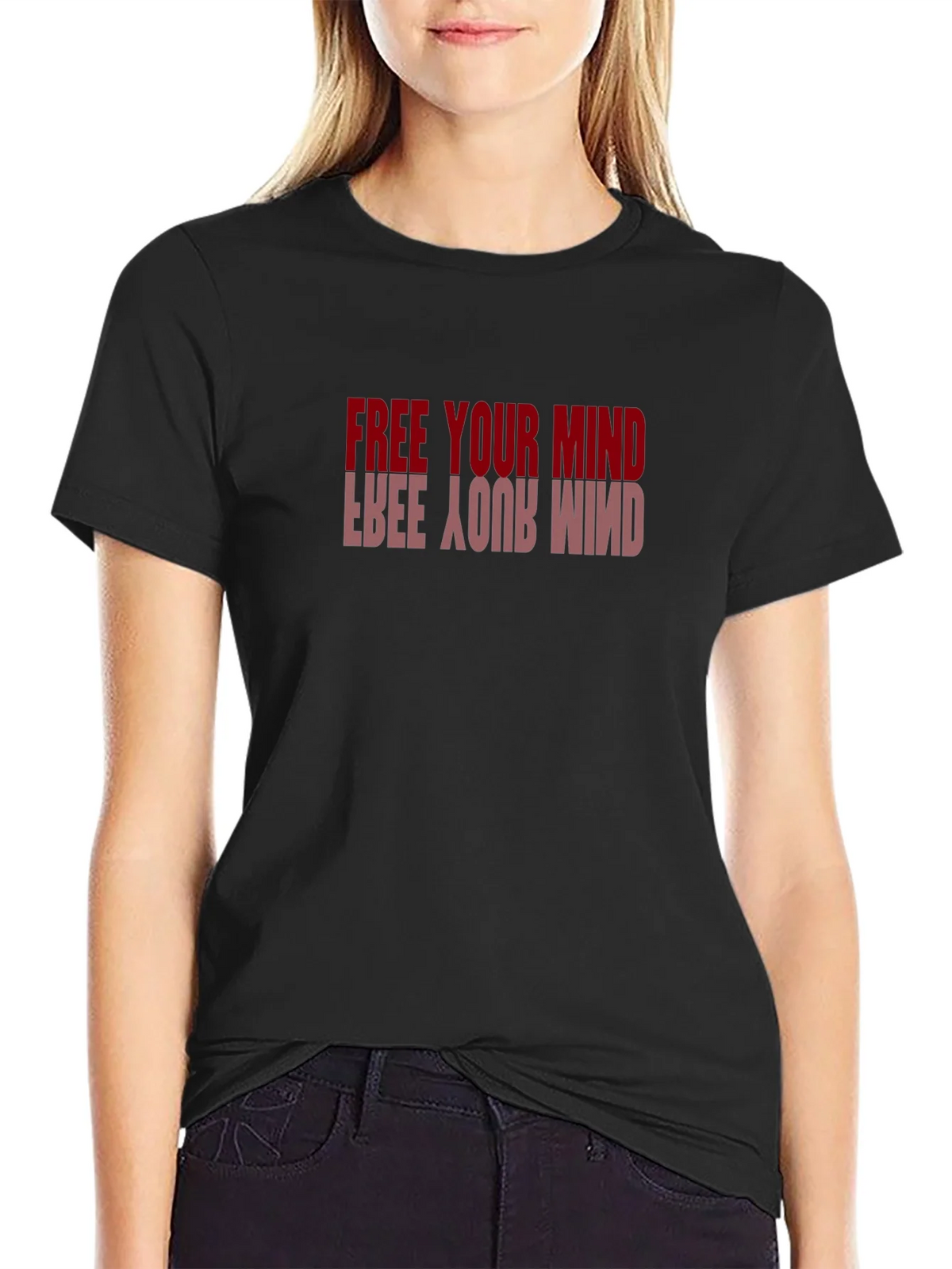 Free Your Mind Graphic Tee - Stylish Black T-Shirt product image 2
