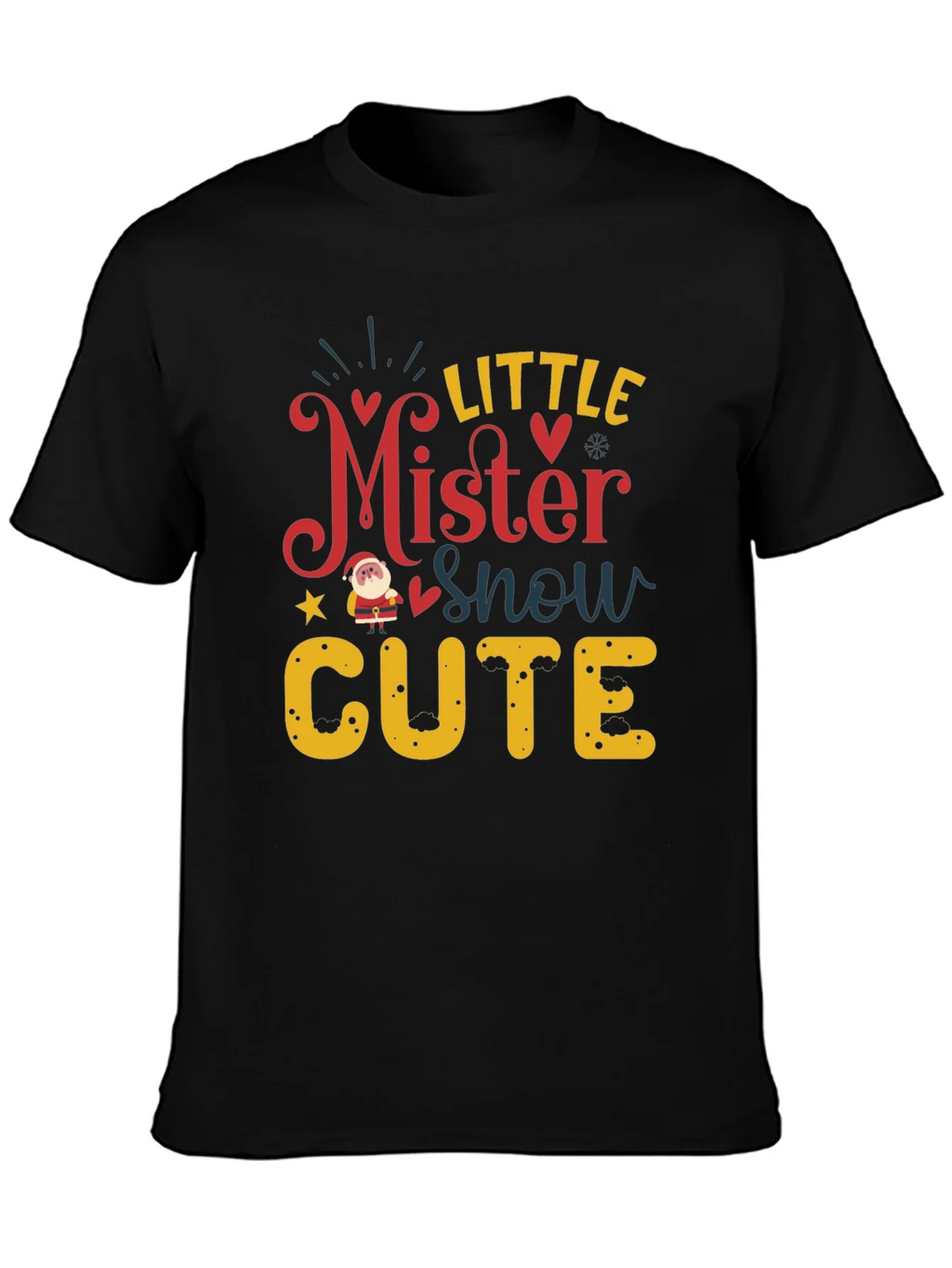 Little Mister Snow Cute Holiday T-Shirt product image 3