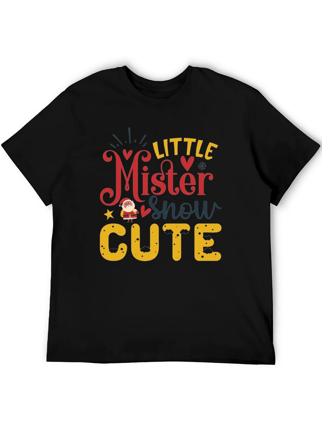 Little Mister Snow Cute Holiday T-Shirt product image 5