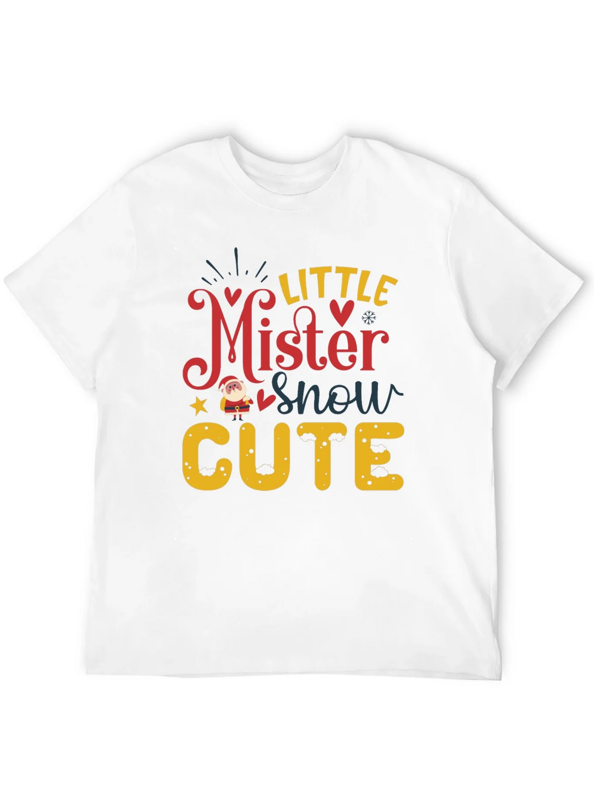 Little Mister Snow Cute Holiday T-Shirt product image 11