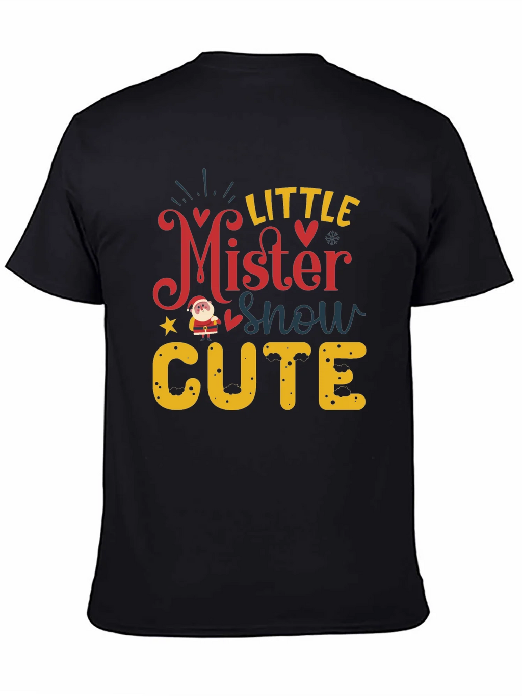 Little Mister Snow Cute Holiday T-Shirt product image 4