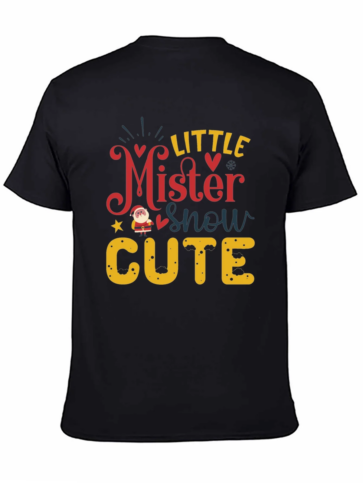Little Mister Snow Cute Holiday T-Shirt product image 4
