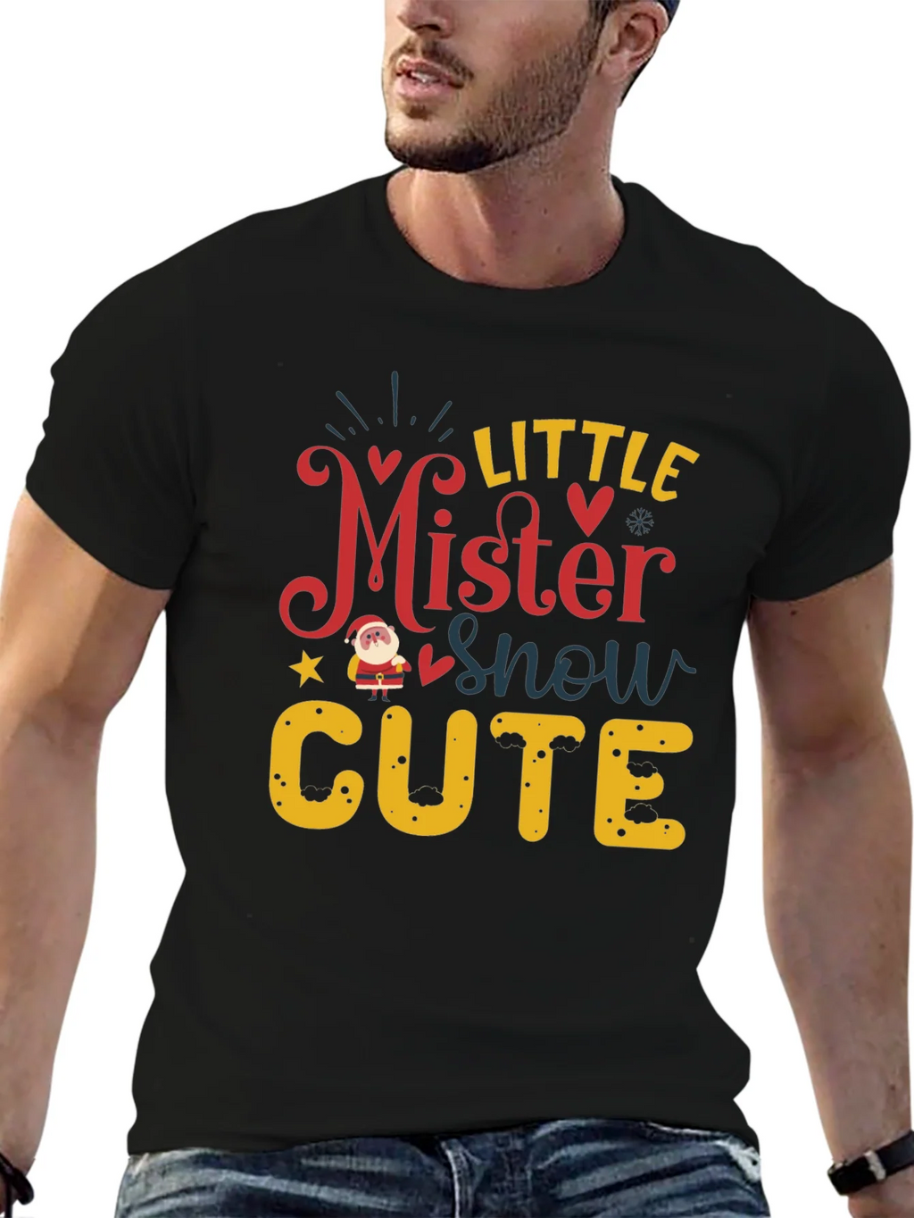 Little Mister Snow Cute Holiday T-Shirt product image 6