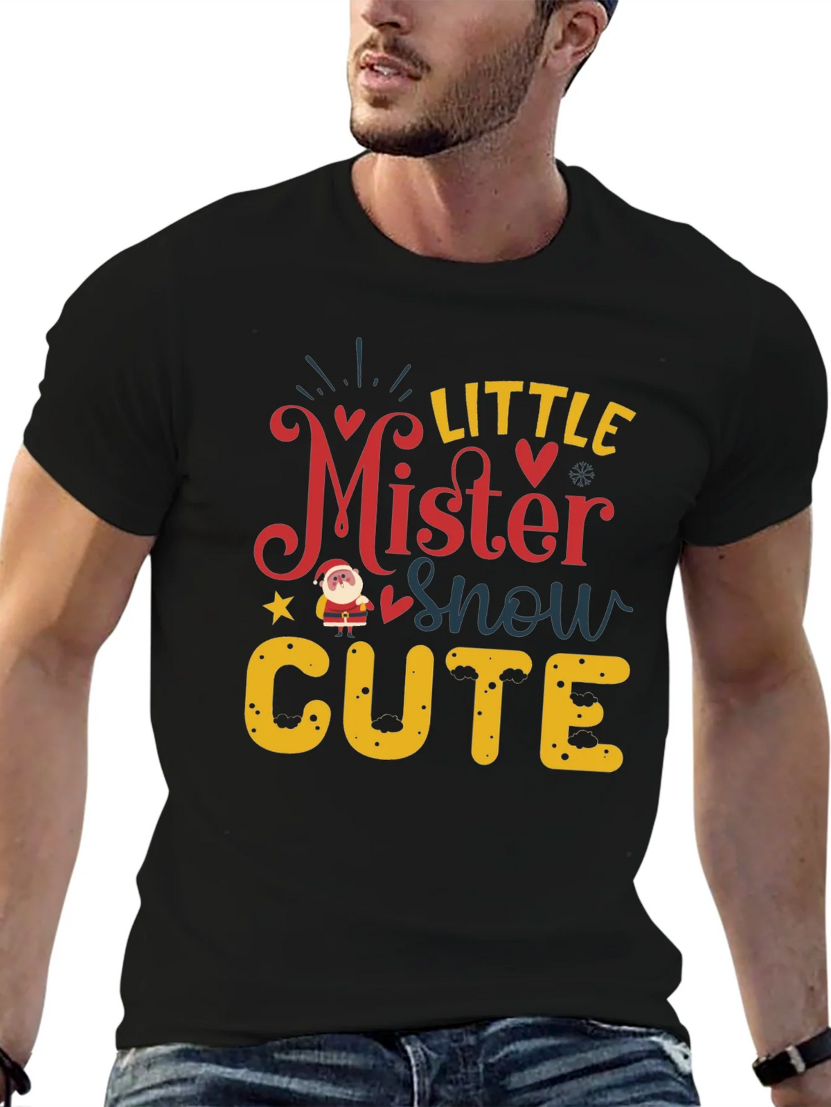 Little Mister Snow Cute Holiday T-Shirt product image 6