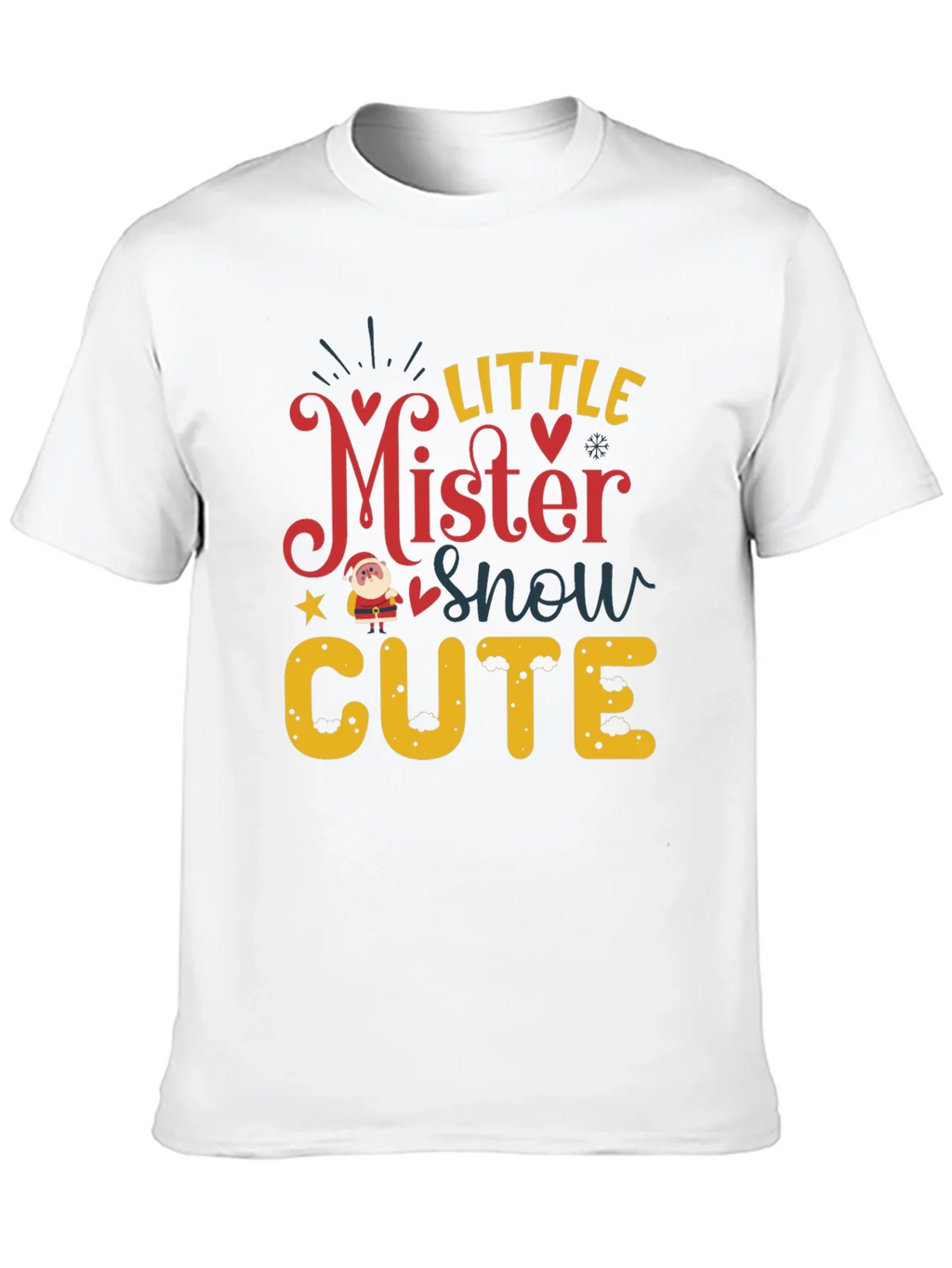 Little Mister Snow Cute Holiday T-Shirt product image 9