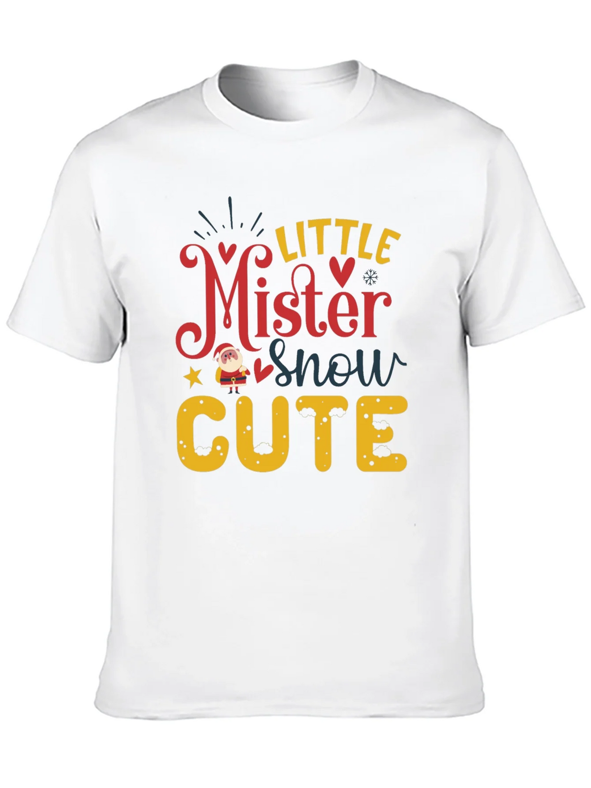 Little Mister Snow Cute Holiday T-Shirt product image 9