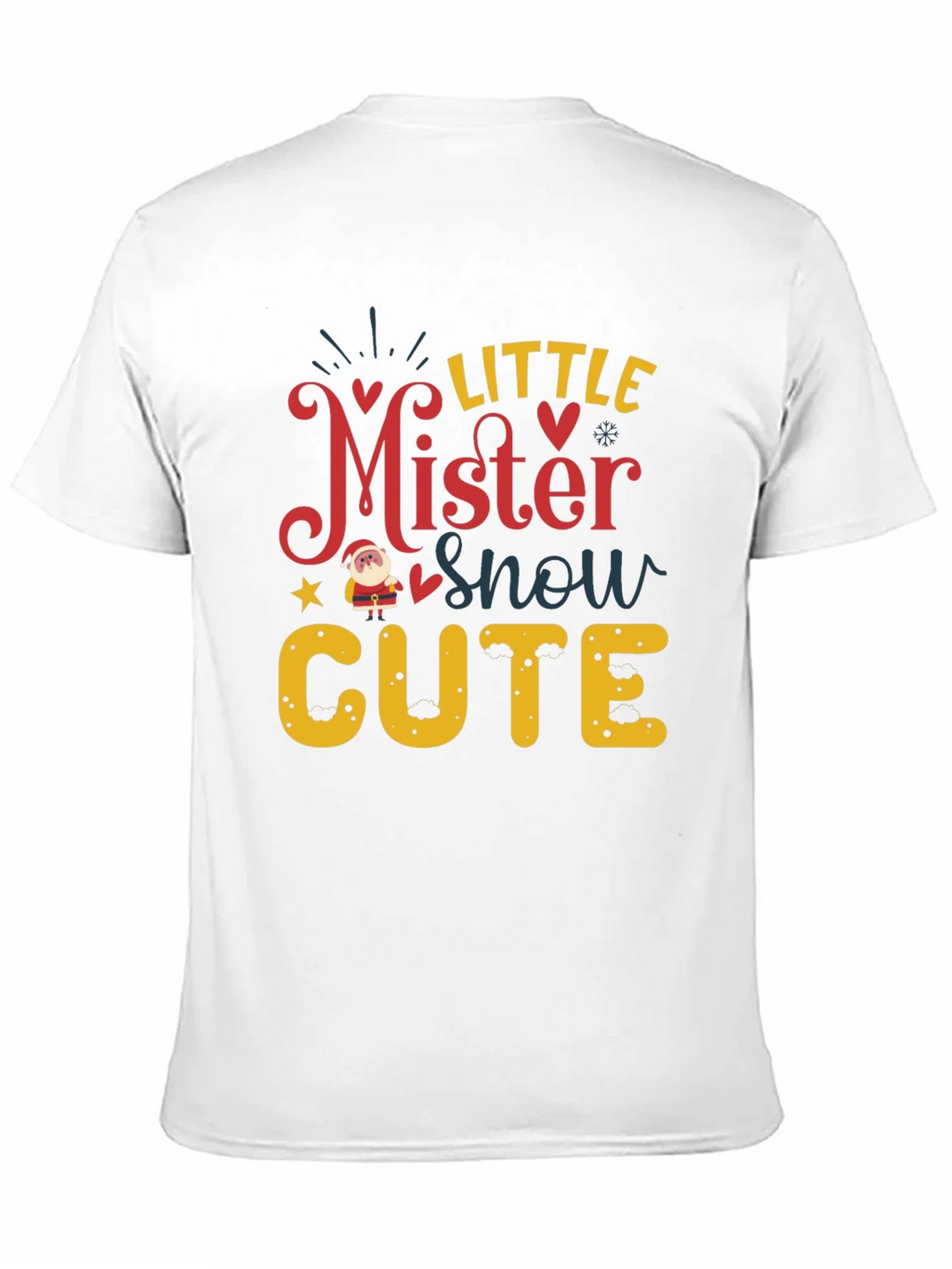 Little Mister Snow Cute Holiday T-Shirt product image 10