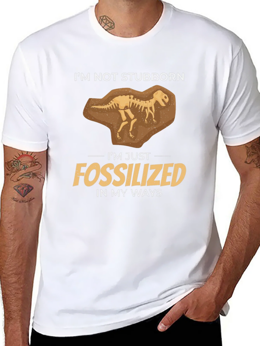 Fossilized Funny Graphic T-Shirt product image 7