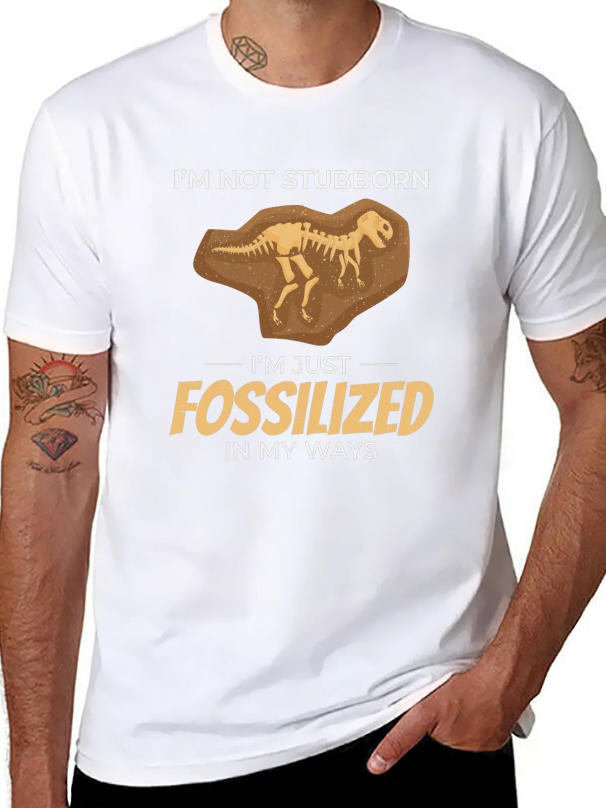 Fossilized Funny Graphic T-Shirt product image 7