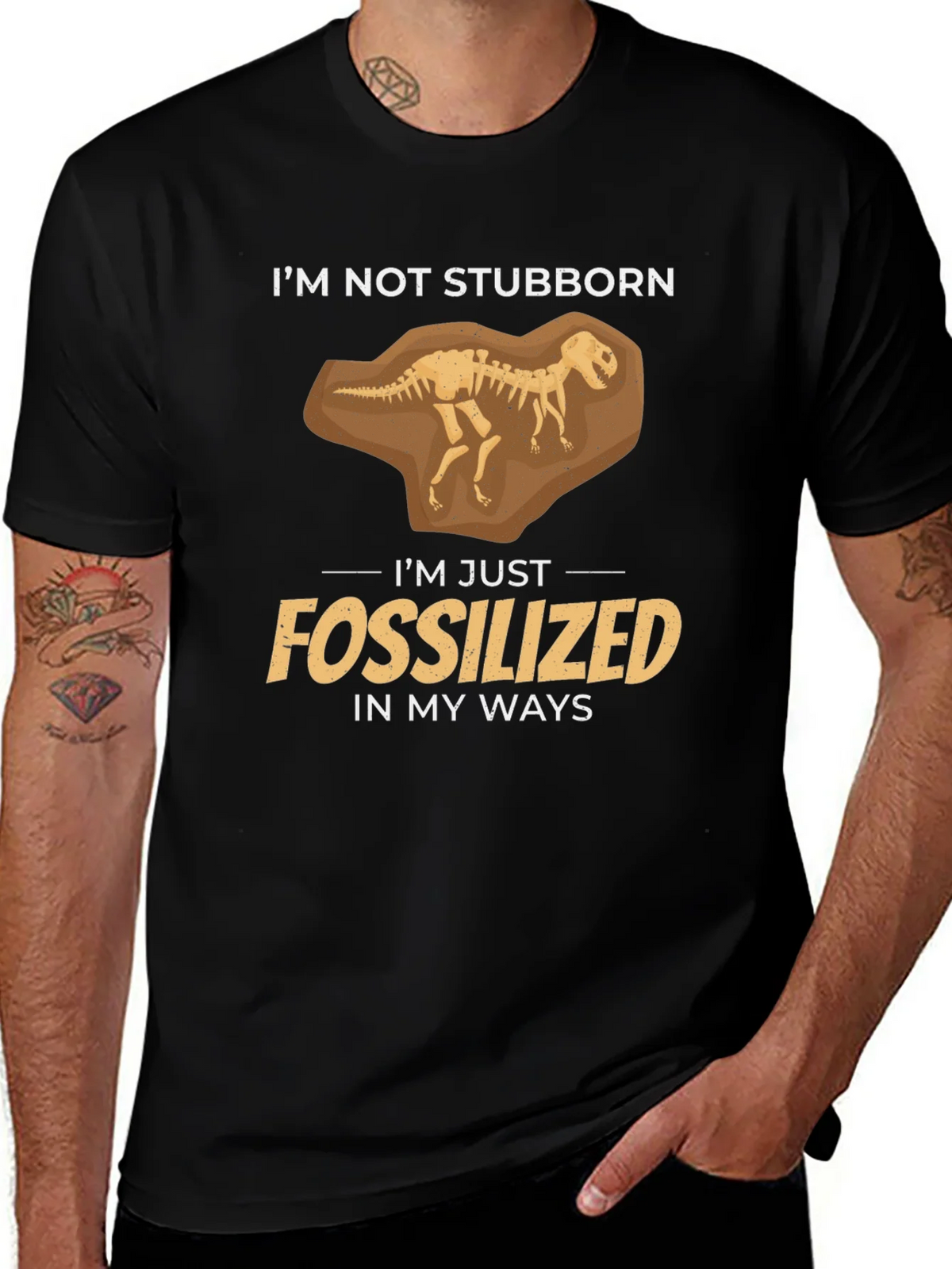 Fossilized Funny Graphic T-Shirt product image 1