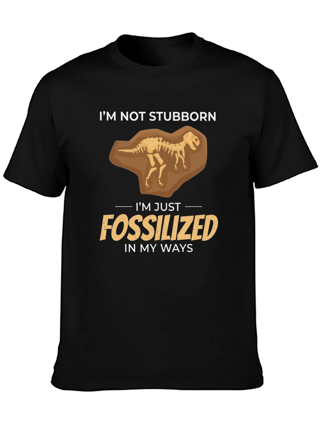 Fossilized Funny Graphic T-Shirt product image 3