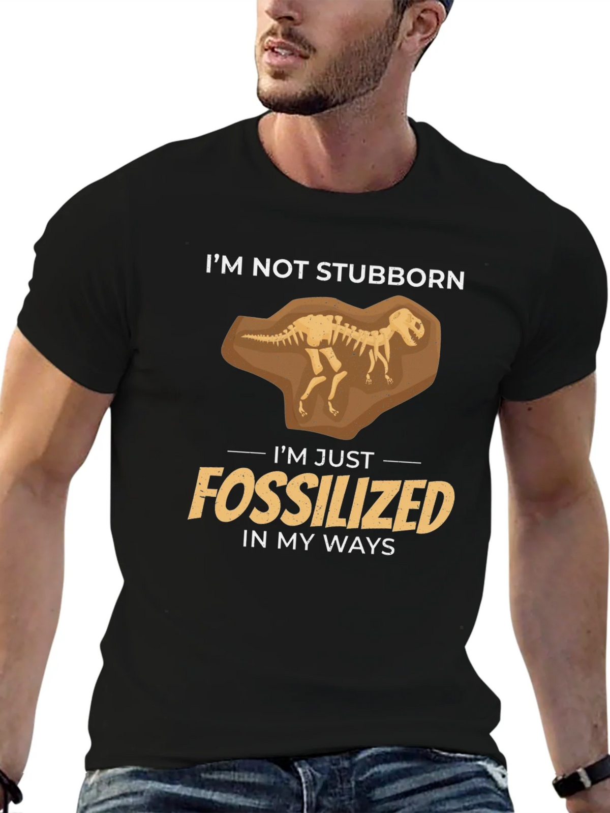 Fossilized Funny Graphic T-Shirt product image 6
