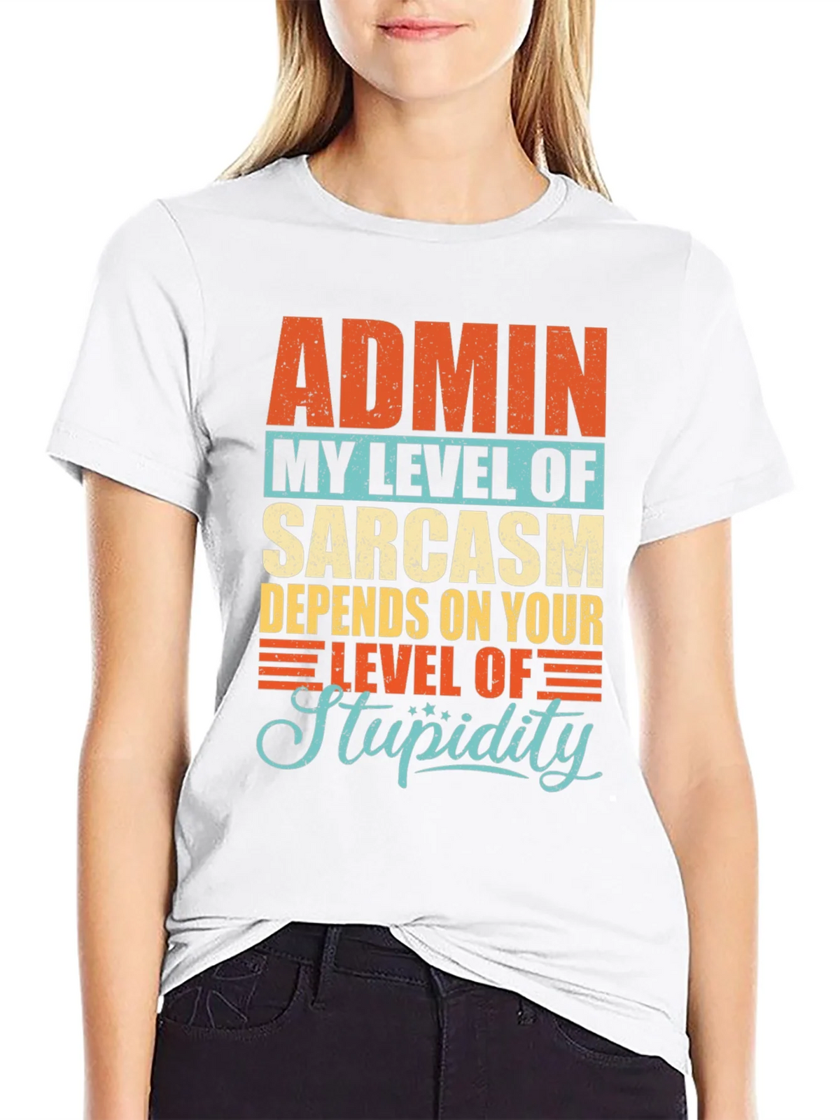 Admin Sarcasm Level T-Shirt product image 8