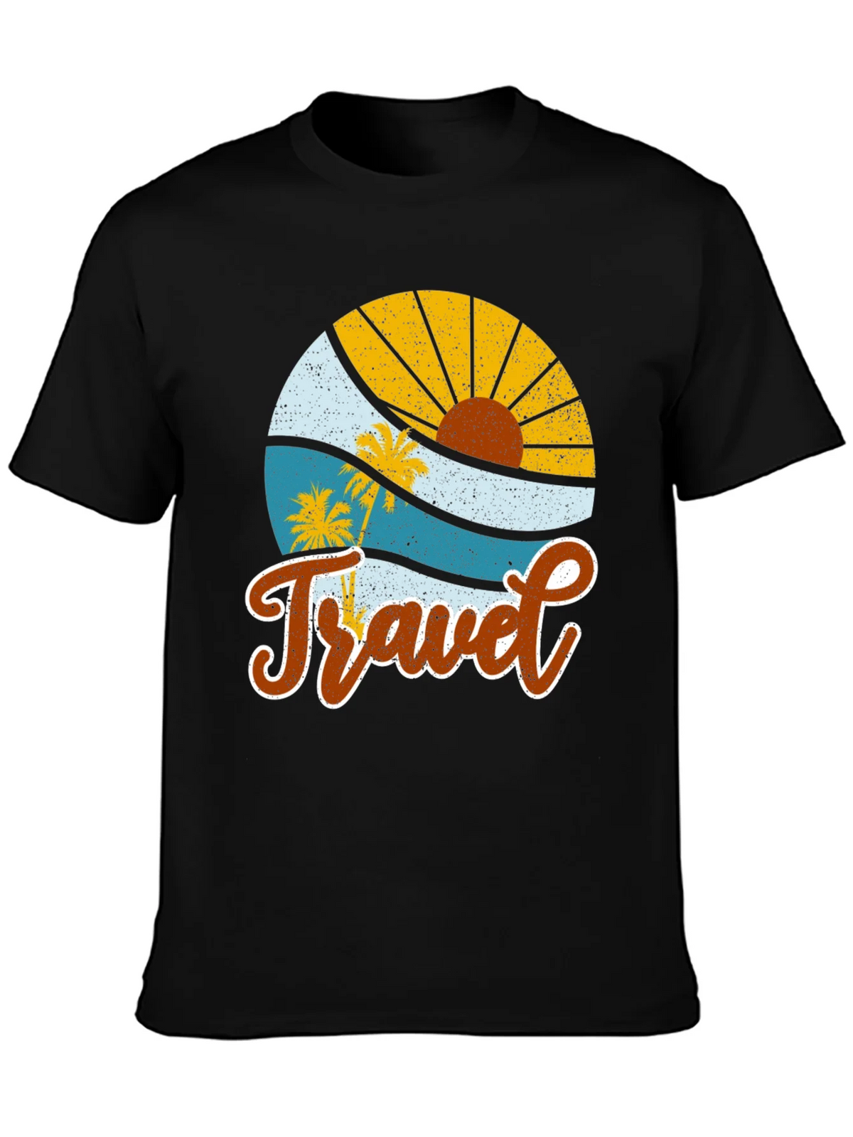 Retro Travel Graphic Tee - Tropical Vacation Shirt product image 3