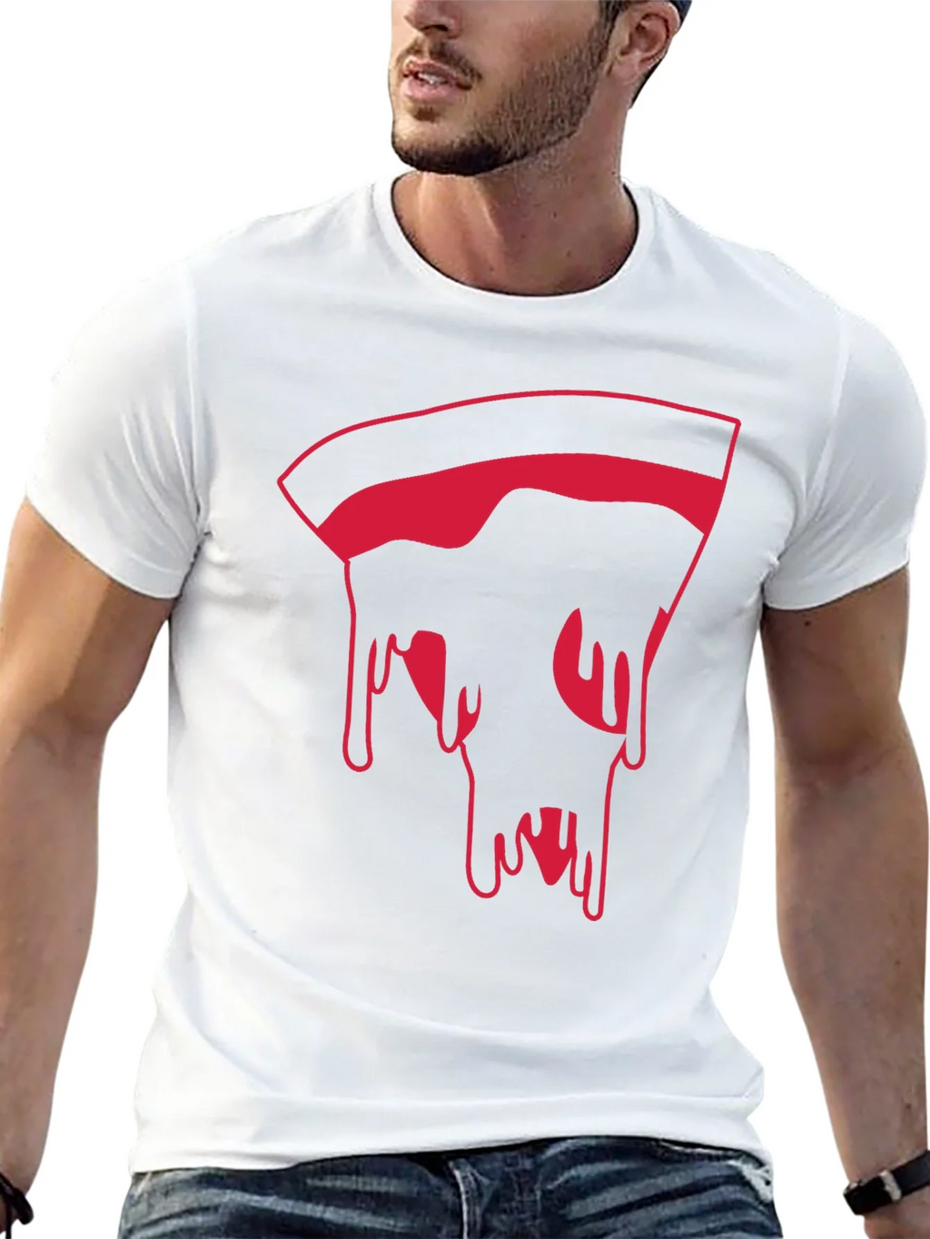 Pizza Slice Graphic Tee - Modern Mens Black T-Shirt product image 12