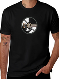 Vinyl Record Guitar Graphic T-Shirt product image 1