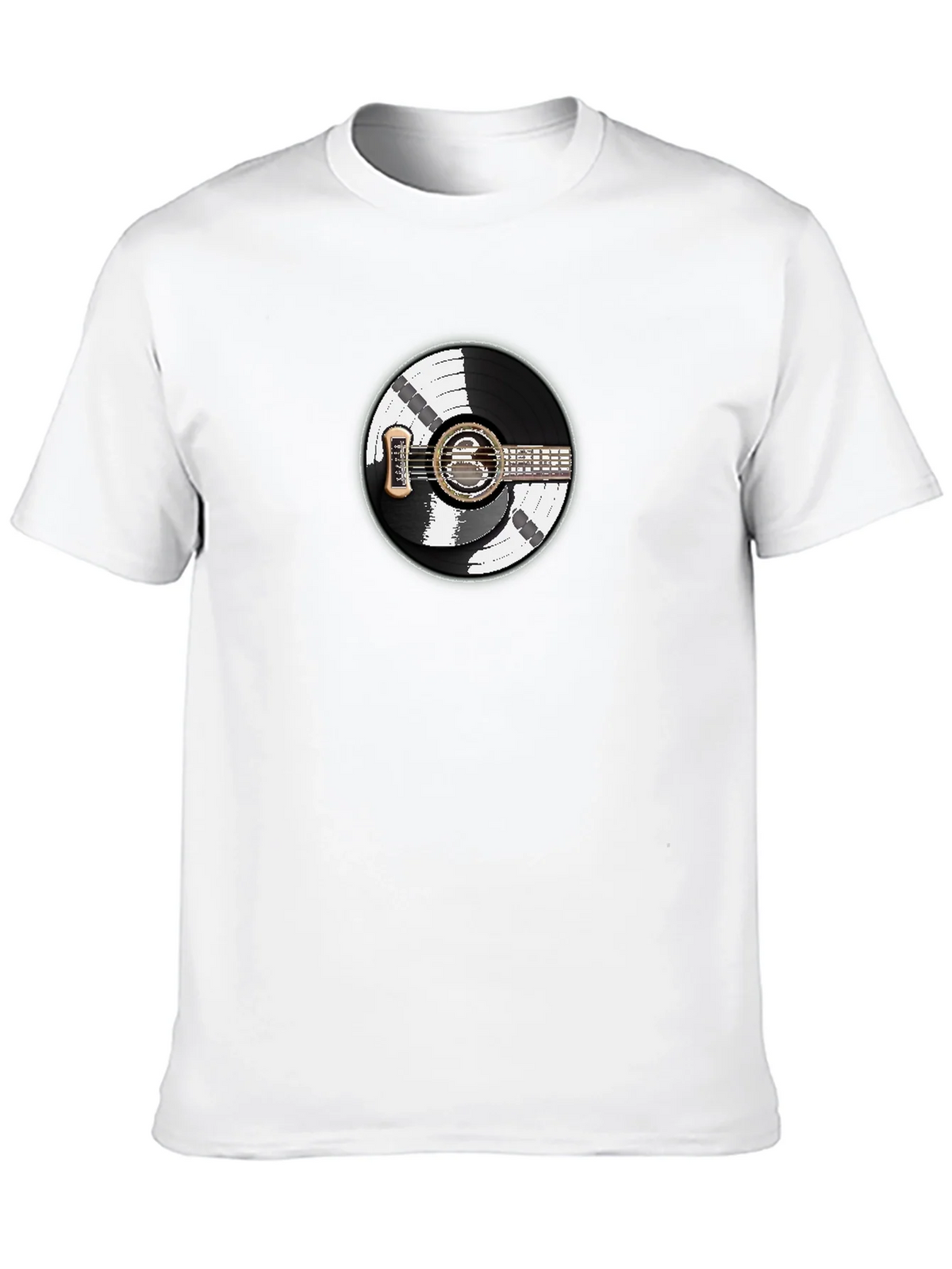 Vinyl Record Guitar Graphic T-Shirt product image 9