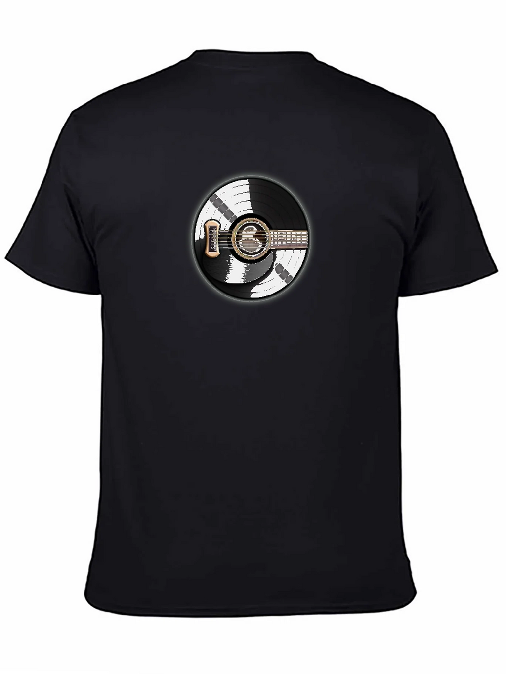 Vinyl Record Guitar Graphic T-Shirt product image 4