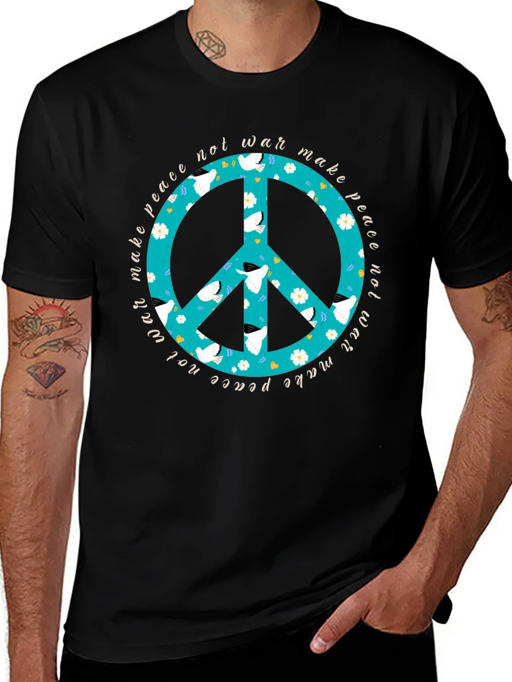 Make Peace Not War Graphic T-Shirt product image 1