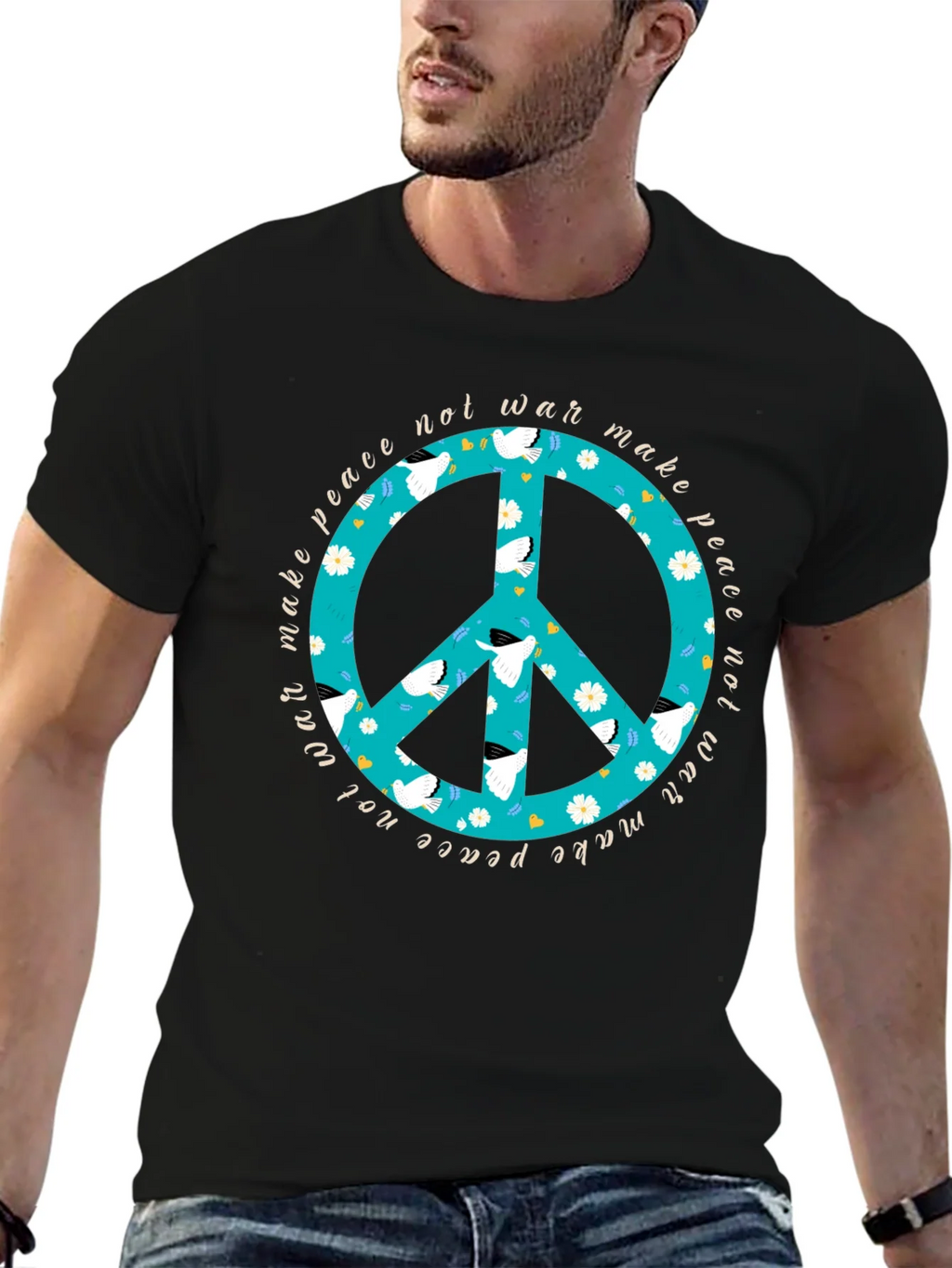 Make Peace Not War Graphic T-Shirt product image 5