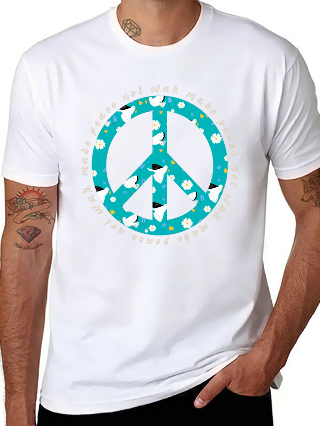 Make Peace Not War Graphic T-Shirt product image 6
