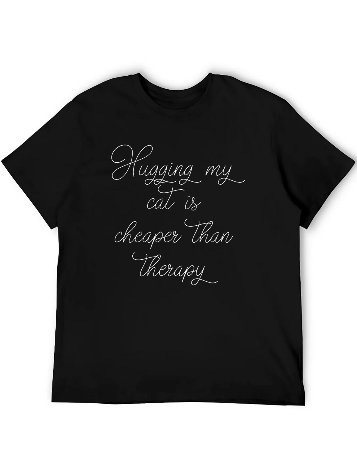 Cat Lover Therapy T-Shirt Funny Hugs Tee product image 5