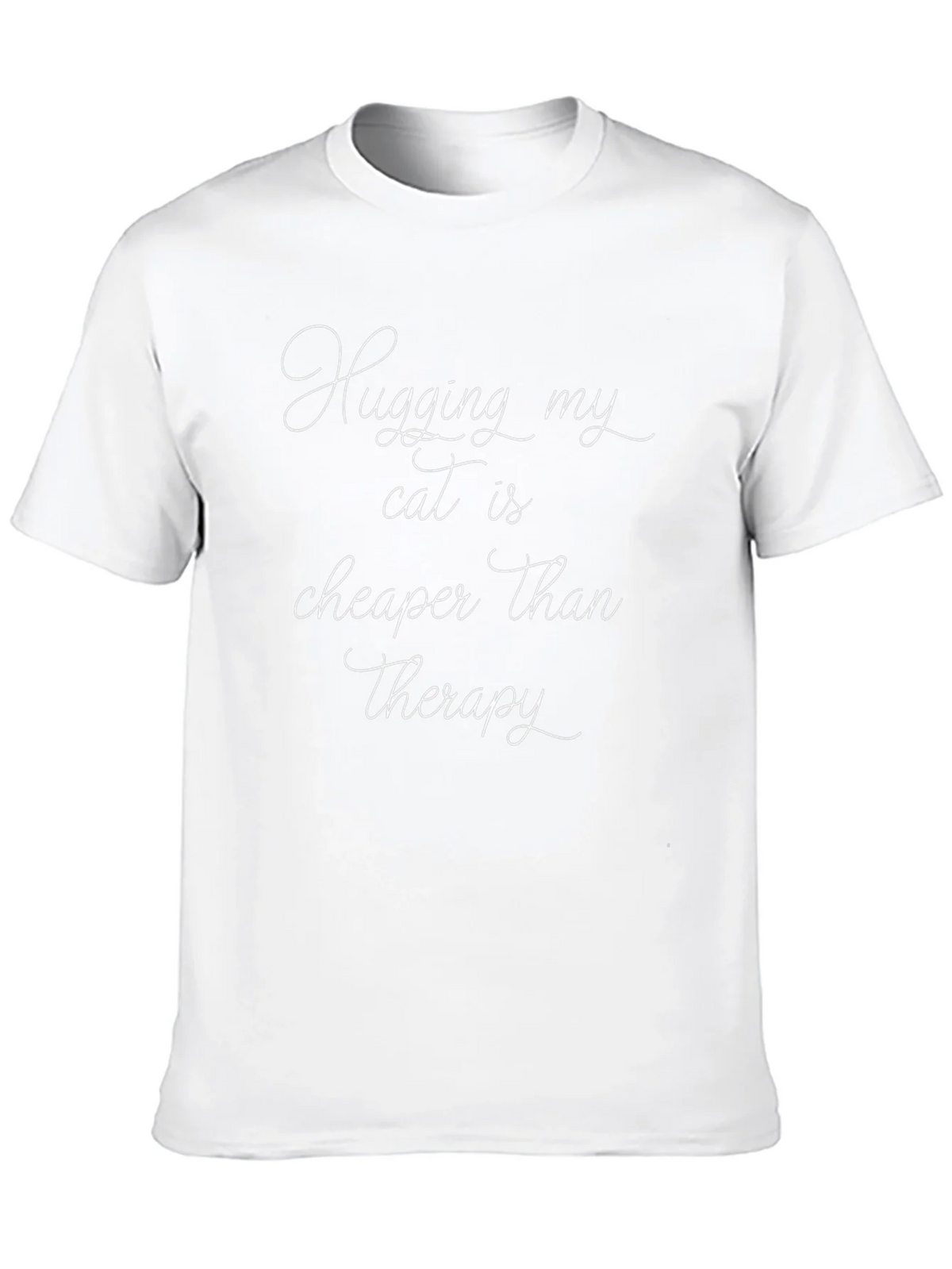 Cat Lover Therapy T-Shirt Funny Hugs Tee product image 9