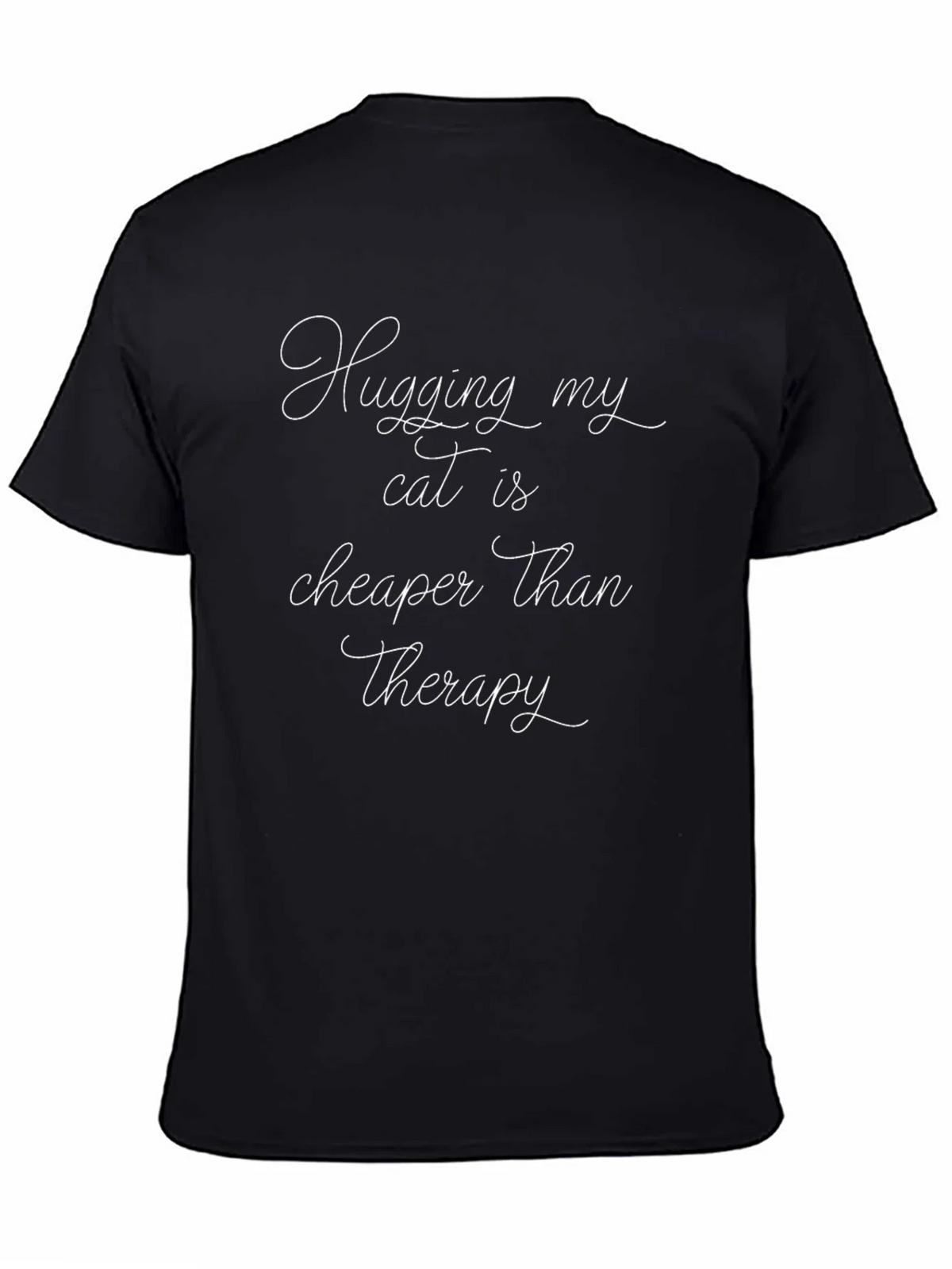 Cat Lover Therapy T-Shirt Funny Hugs Tee product image 4