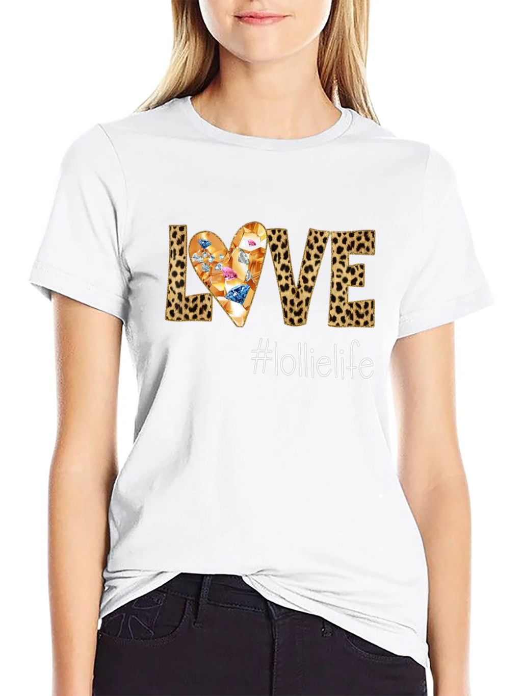 Leopard Print Love Graphic Tee - Lollielife product image 8