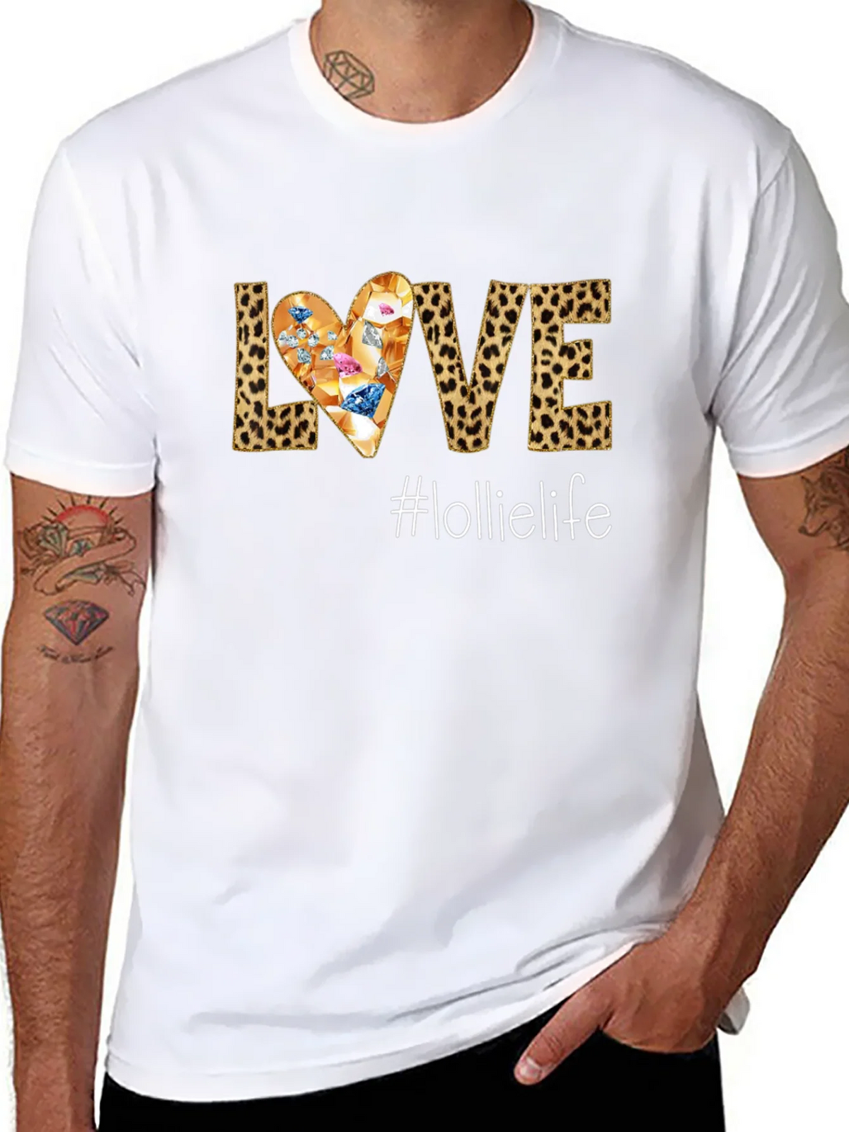 Leopard Print Love Graphic Tee - Lollielife product image 7