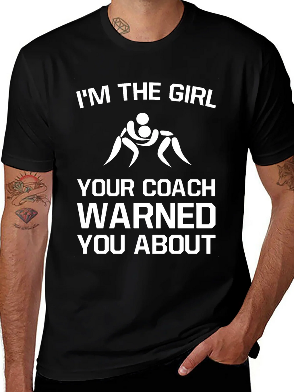 Wrestling Girl T-Shirt - Coach Warned You About product image 1