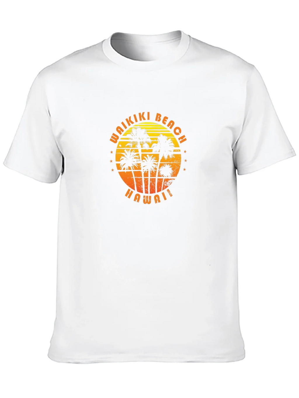 Waikiki Beach Hawaii Palm Tree Graphic T-Shirt product image 9