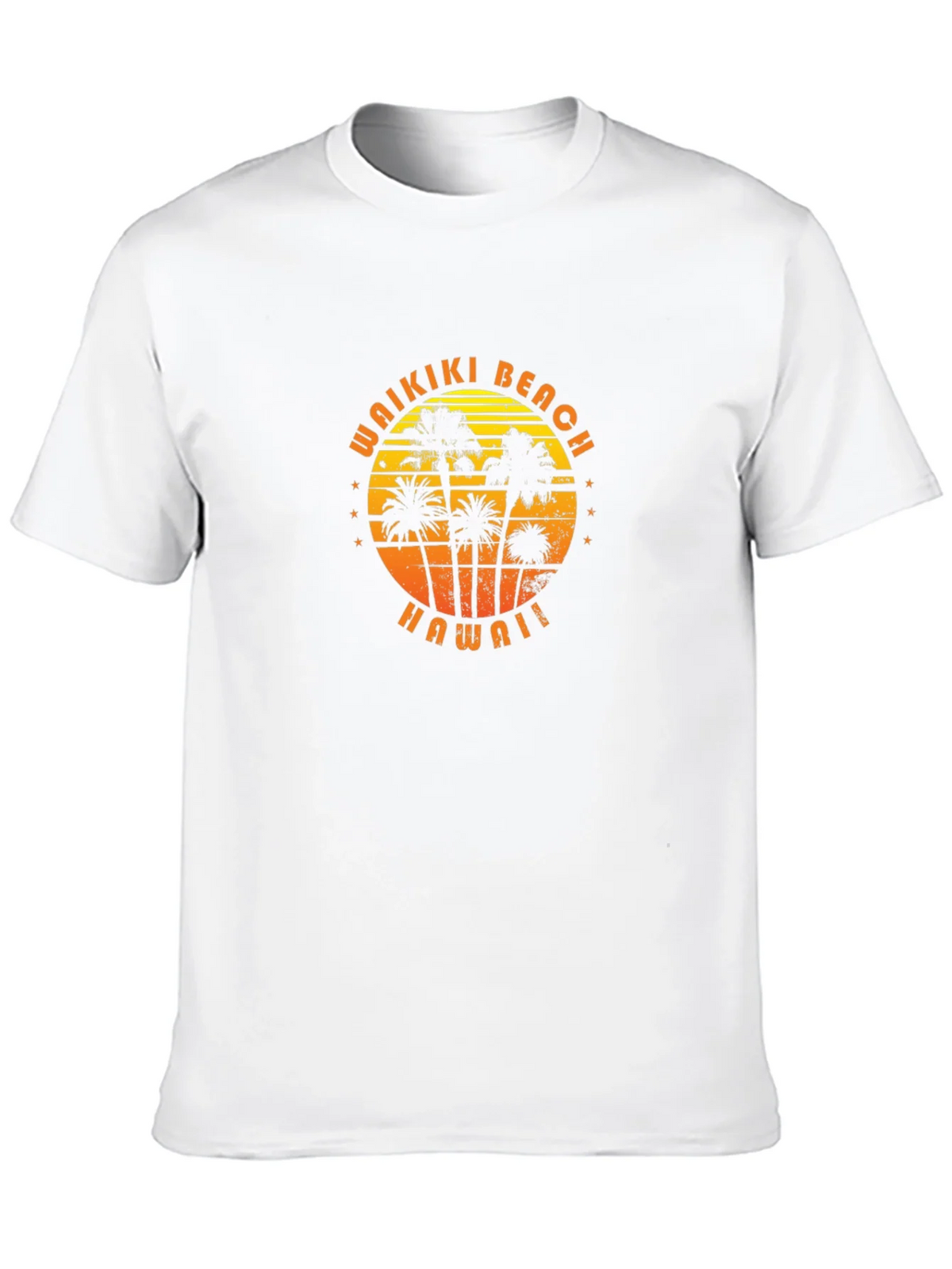Waikiki Beach Hawaii Palm Tree Graphic T-Shirt product image 9