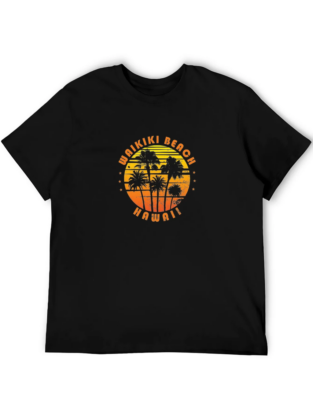 Waikiki Beach Hawaii Palm Tree Graphic T-Shirt product image 5