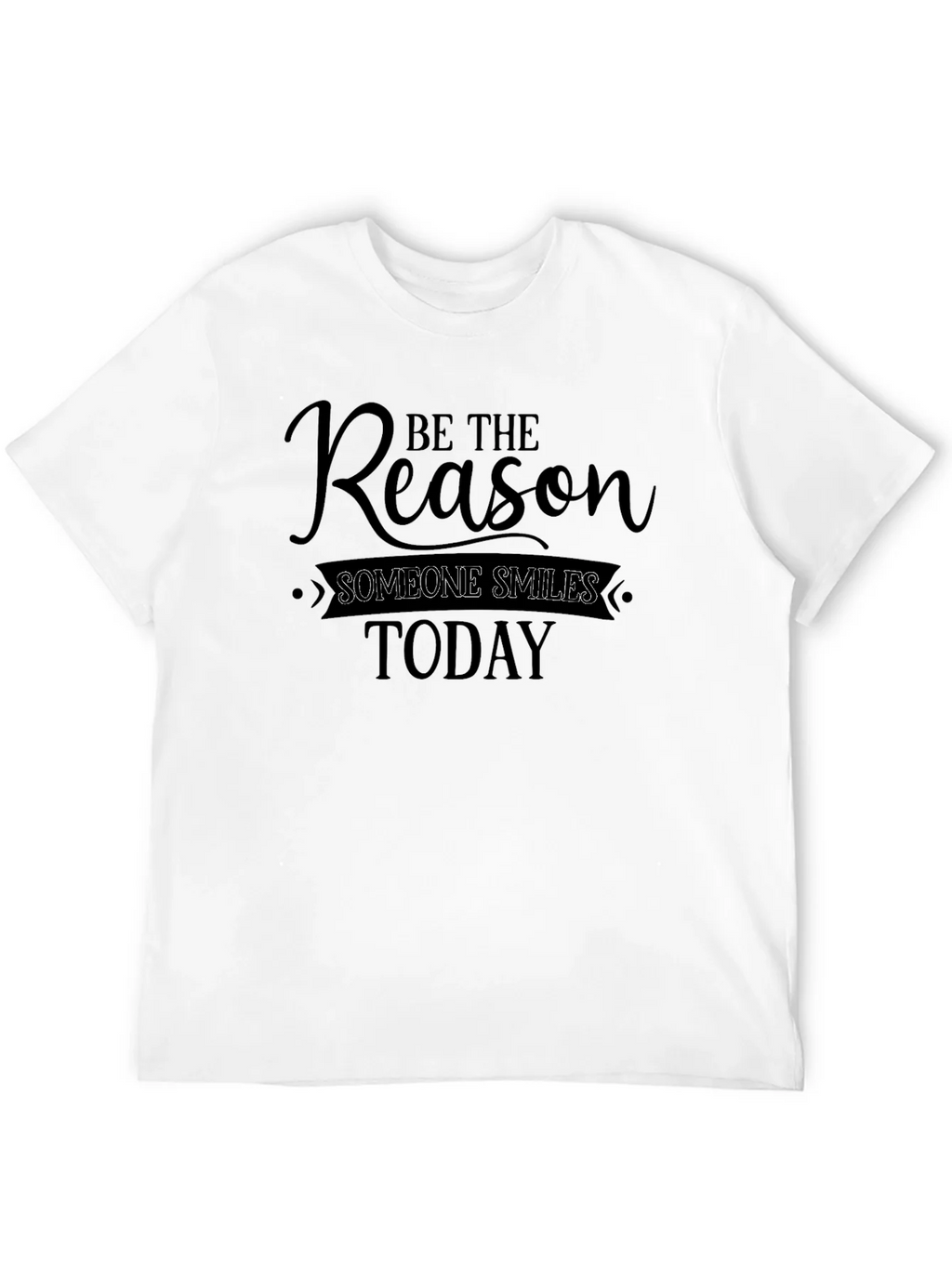 Be The Reason Smile T-Shirt - Inspirational Quote Tee product image 2