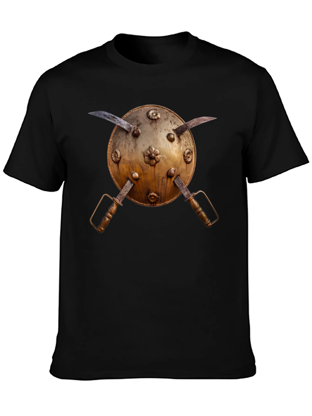Medieval Shield and Sword Graphic Tee product image 1