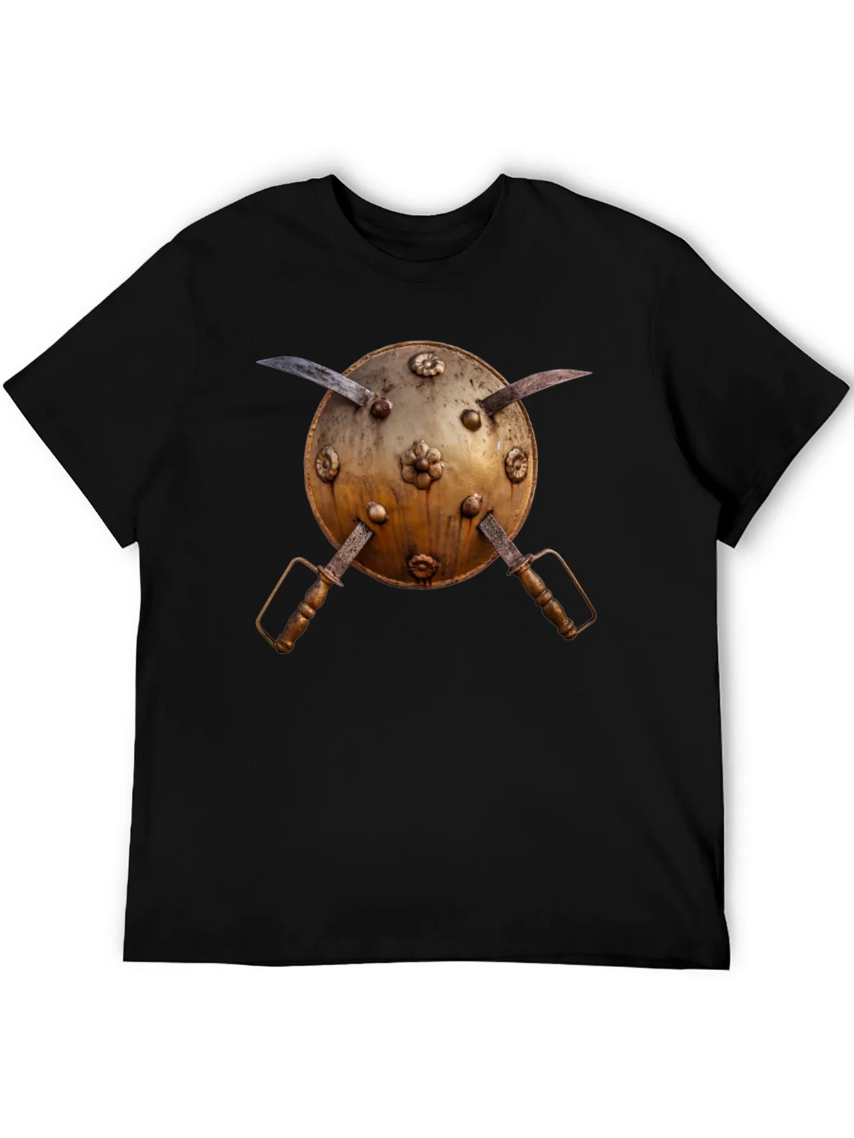 Medieval Shield and Sword Graphic Tee product image 3