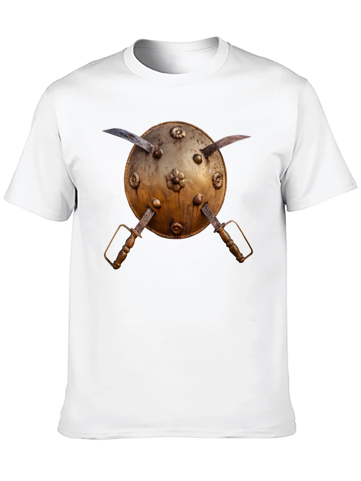 Medieval Shield and Sword Graphic Tee product image 5