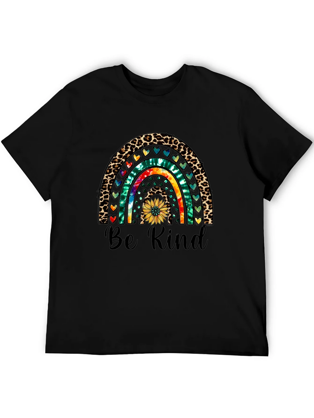 Be Kind Rainbow Graphic Tee - Casual Comfort product image 5