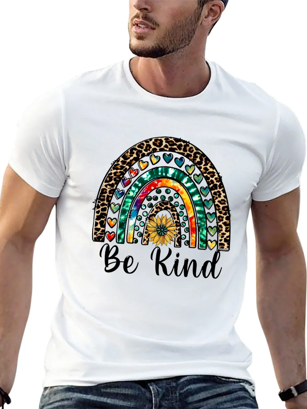 Be Kind Rainbow Graphic Tee - Casual Comfort product image 12