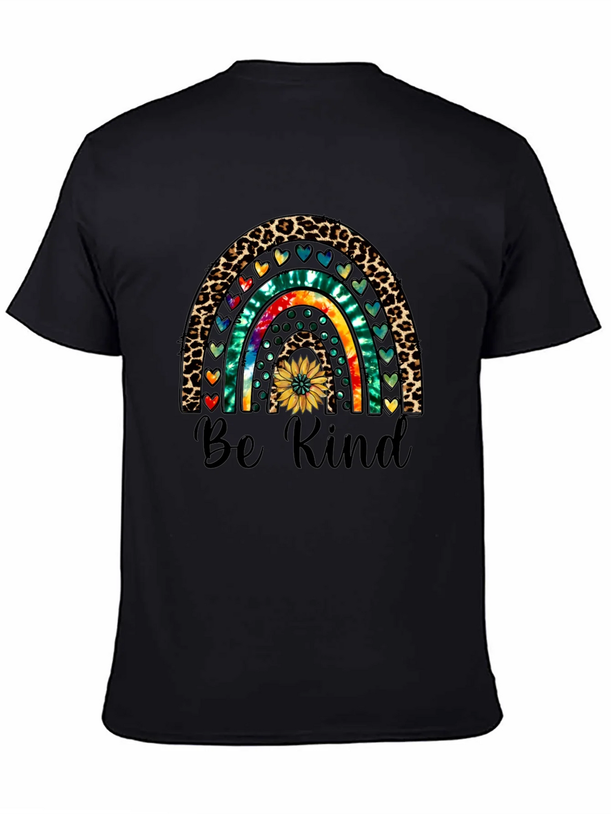 Be Kind Rainbow Graphic Tee - Casual Comfort product image 4
