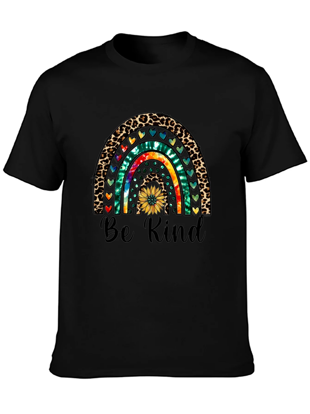 Be Kind Rainbow Graphic Tee - Casual Comfort product image 3
