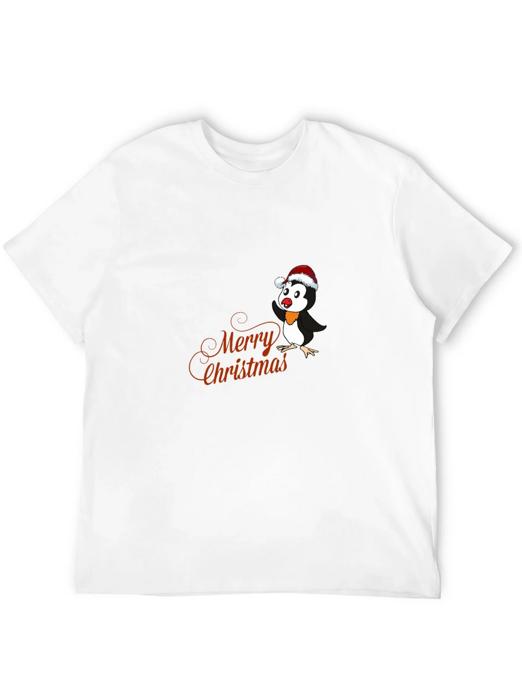 Festive Penguin Merry Christmas Graphic T-Shirt product image 11