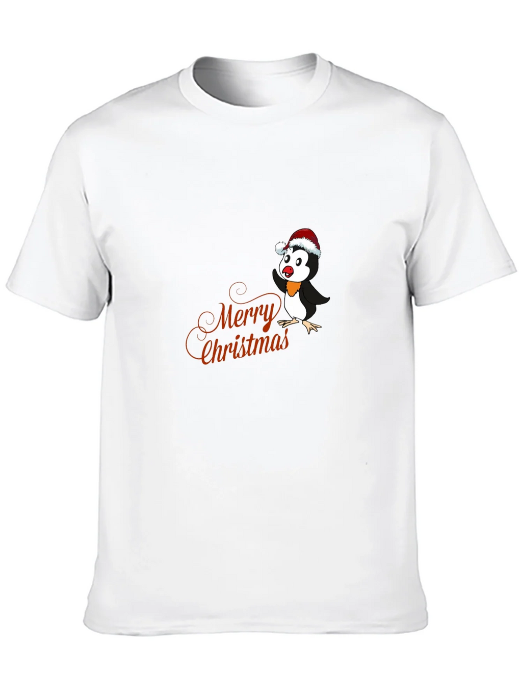 Festive Penguin Merry Christmas Graphic T-Shirt product image 9