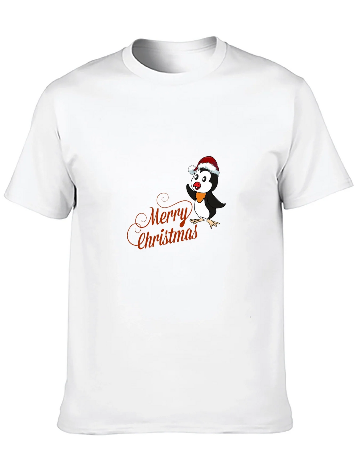 Festive Penguin Merry Christmas Graphic T-Shirt product image 9
