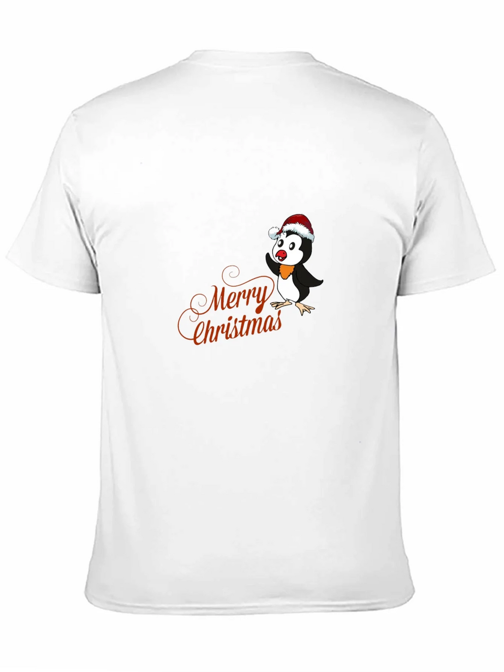 Festive Penguin Merry Christmas Graphic T-Shirt product image 10