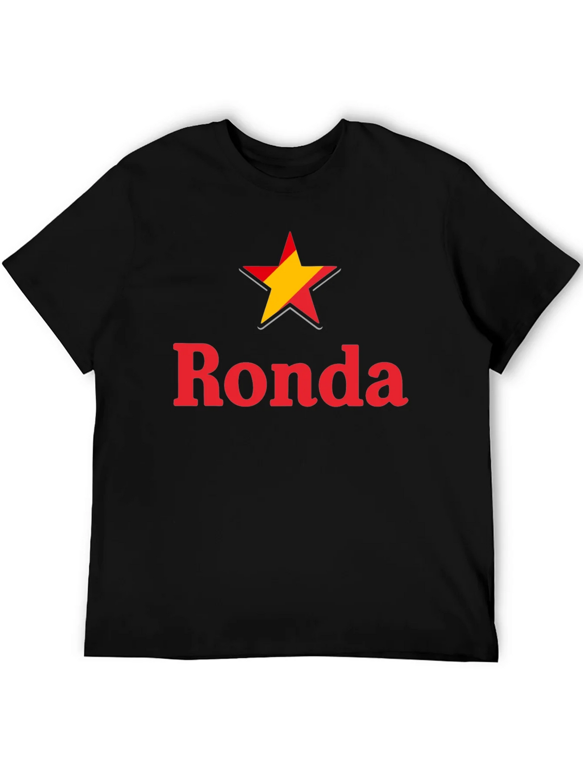 Ronda Star Graphic Tee - Casual Black T-Shirt product image 5