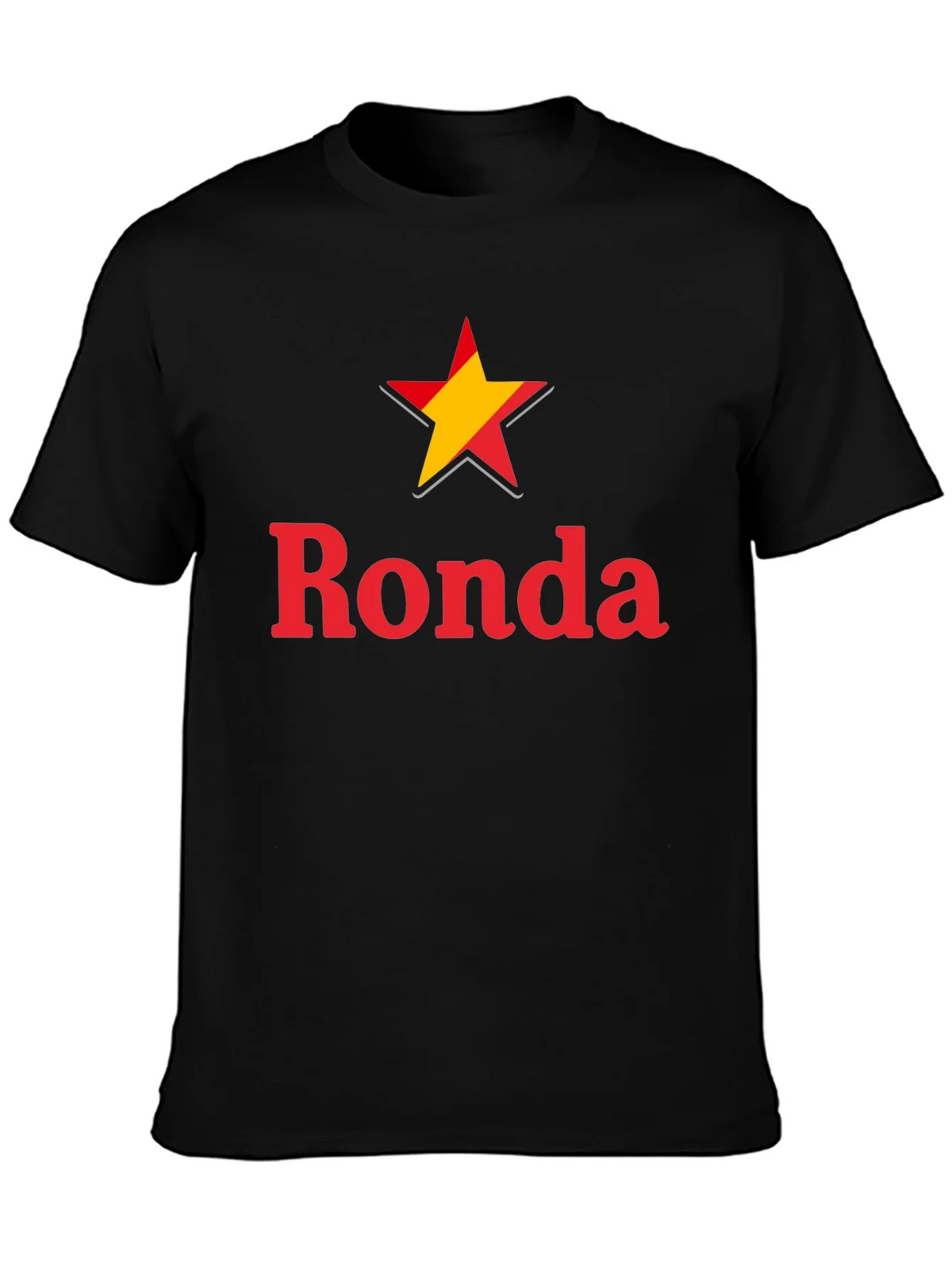 Ronda Star Graphic Tee - Casual Black T-Shirt product image 3