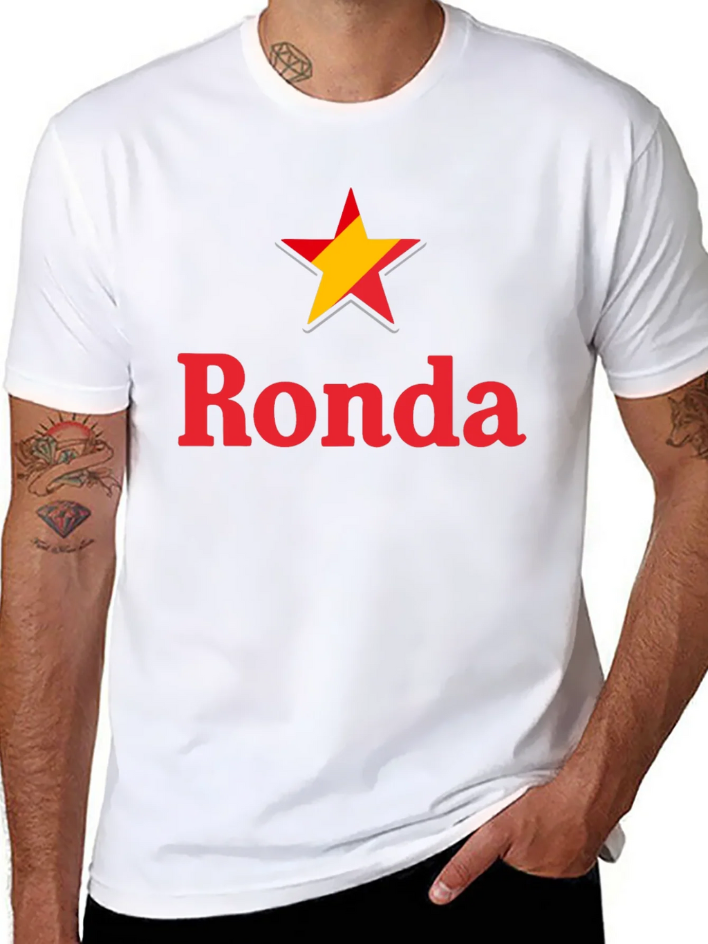Ronda Star Graphic Tee - Casual Black T-Shirt product image 7